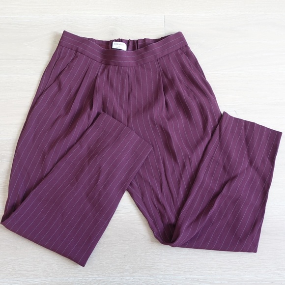 Babaton Modesto Maroon Striped Trouser in size 4 - Picture 2 of 10